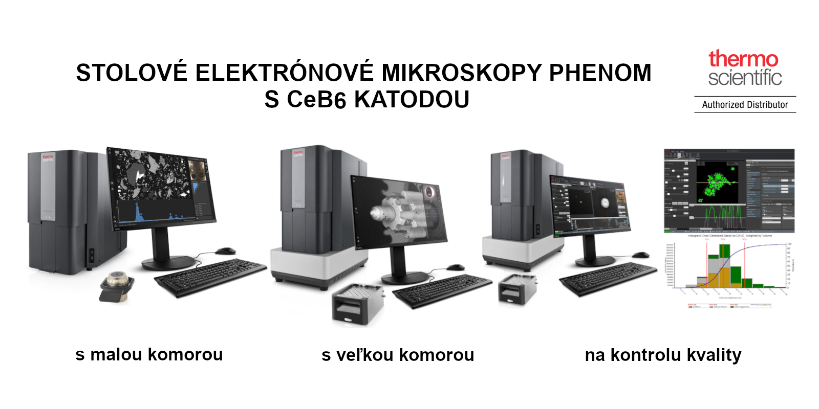 Stolové elektrónové mikroskopy s CEB6 katódou